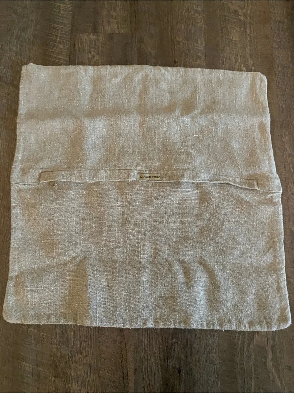Sugarboo & Co. Natural Linen Pillow Case White Linen Heart